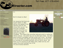 Tablet Screenshot of oktractor.com